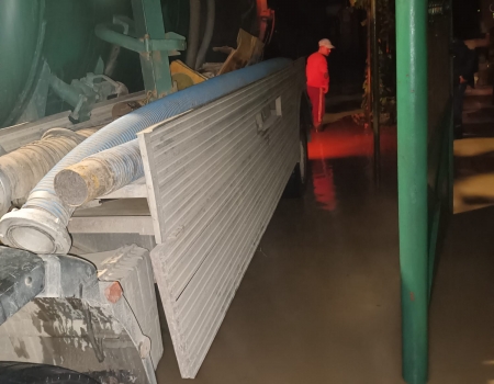 Actiuni de vidanjare in zonele afectate